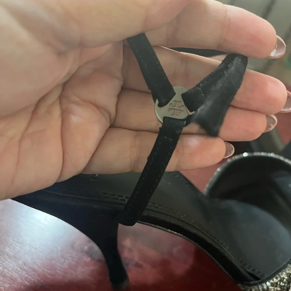 Tory Burch Glitter Heel Sandal, SZ 10M